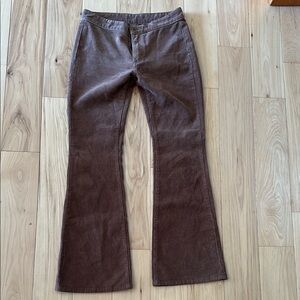 Brown Corduroy Flare Pants
